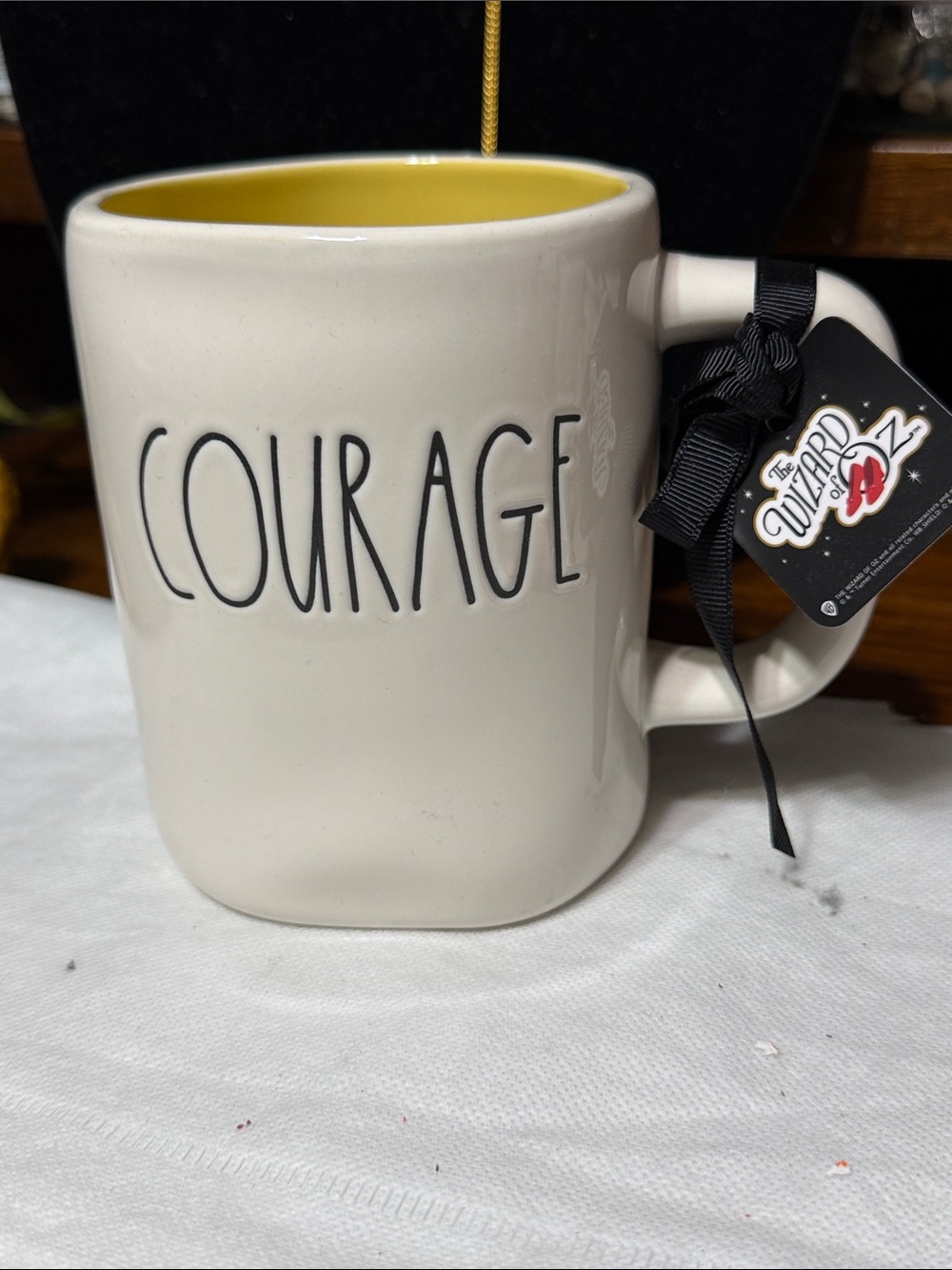 Rae Dunn THE WIZARD OF OZ courage mug cup